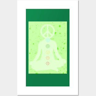 Spiritual Meditation Chakras Peace Graphic Posters and Art